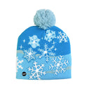 LED Christmas Hat Sweater Knitted Beanie Christmas Light Up Knitted Hat Christmas Gift for Kids Xmas 2022New Year Decorations