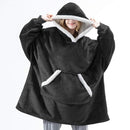 Women Oversized Hoodie Sweatshirt Winter Fleece Giant TV Blanket With Sleeves Hoodies Sweatshirts Women Clothes Moletom Feminino