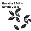 20pcs Marquise Nail Rhinestones Crystals Flatback Glass Stones Manicure Nail Art Decoration Charms Gem Jewelry Accessories