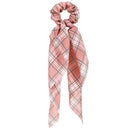 17KM Fashion Floral Print Scrunchies Solid Long Hair Ribbon For Women Ponytail Scarf Sweet Elastic Hair Band Hair Accessories