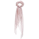 17KM Fashion Floral Print Scrunchies Solid Long Hair Ribbon For Women Ponytail Scarf Sweet Elastic Hair Band Hair Accessories