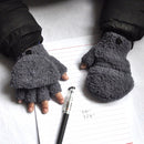 Warmom Plush Thick Warm Baby Gloves Winter Plus Velvet Mittens Children Kid Coral Fleece Full Finger Gloves For 1-4Y Kids Gloves