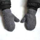 Warmom Plush Thick Warm Baby Gloves Winter Plus Velvet Mittens Children Kid Coral Fleece Full Finger Gloves For 1-4Y Kids Gloves