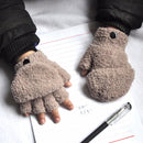 Warmom Plush Thick Warm Baby Gloves Winter Plus Velvet Mittens Children Kid Coral Fleece Full Finger Gloves For 1-4Y Kids Gloves