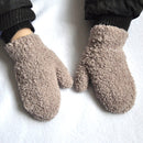 Warmom Plush Thick Warm Baby Gloves Winter Plus Velvet Mittens Children Kid Coral Fleece Full Finger Gloves For 1-4Y Kids Gloves