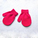 Warmom Plush Thick Warm Baby Gloves Winter Plus Velvet Mittens Children Kid Coral Fleece Full Finger Gloves For 1-4Y Kids Gloves