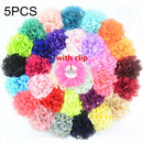 Cute 22 Colors Fashion Baby Girls Mini Chiffon Flowers Hair Clips Sweet Children Hairpins for Kids Hair Accessories