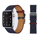 100% Genuine Cow Leather loop Bracelet Belt Band for Apple Watch 6 SE 5 4 42MM 38MM 44MM 40MM Strap for iWatch 6 5 4 Wristband