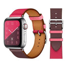 100% Genuine Cow Leather loop Bracelet Belt Band for Apple Watch 6 SE 5 4 42MM 38MM 44MM 40MM Strap for iWatch 6 5 4 Wristband