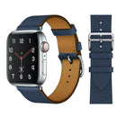 100% Genuine Cow Leather loop Bracelet Belt Band for Apple Watch 6 SE 5 4 42MM 38MM 44MM 40MM Strap for iWatch 6 5 4 Wristband