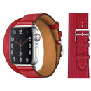 100% Genuine Cow Leather loop Bracelet Belt Band for Apple Watch 6 SE 5 4 42MM 38MM 44MM 40MM Strap for iWatch 6 5 4 Wristband