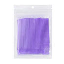 100Pcs/ Wholesale Disposable Eyelash Micro Brushes Mascara Swab Eyelash Extension Brushes Applicator Wands Makeup Tools Kit