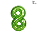 Cyuan 32/40inch green number balloons Foil Balloon Jungle Safari Birthday Balloon Party Baloon 0 1 2 3 4 5 6 7 8 9 globos Balls