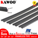 2pcs High Quality Boneless Frameless Rubber Car Wiper Blade refill Strips Windscreen 6mm 26"28"30"32" Windshield car accessories