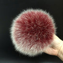 100% natural fox fur pompom raccoon fur pom pom for hat beanies DIY Fur Pompon For Caps Bags Scarf Accessories