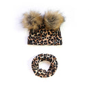 Baby Cotton Hat  Autumn Winter Children's Scarf Hat Sets  Bowknot Ear Baby Girl Boy Warm Beanies