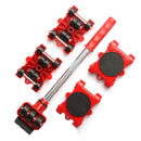 Furniture Mover Set Furniture Mover Tool Transport Lifter Heavy Stuff Moving Wheel Roller Bar Hand Tools 5 Pcs Set