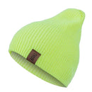 1 Pcs Hat PU Letter True Casual Beanies for Men Women Warm Knitted Winter Hat Fashion Solid Hip-hop Beanie Hat Unisex Cap