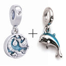 2pcs/Lot The Little Mermaid Princess and Minnie Beads Fit Brand Charms Bracelet Necklace For Woman Jewelry Making Accessories