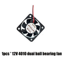 4010 fan 12v 24v ender 3 fan 40mm fan 2 pin oil fan dual ball bearing cooler cooling fan 3d printer parts 4010 40*40*10mm