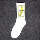 1 pair Men's and women's socks autumn Breathable ins Korean middle tube tide net red street long socks