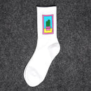 1 pair Men's and women's socks autumn Breathable ins Korean middle tube tide net red street long socks