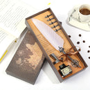 1set Retro Vintage Calligraphy Feather Dip Pen Writing Ink Set Stationery Quill Fountain Pens Creative Vintage Pen Dropshipping