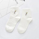 Women Solid Lovely Patterned Harajuku Socks Cotton Casual Cute Animal New Year Gift Socks For Female Sweat Absorption Breathable