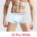 10 PCS Jack Claude Men Underwear Boxers Brand Men Boxer Shorts Modal Sexy Cueca Boxer Mens 10 pcs Underwear Male Underpants