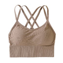 Women Yoga Sport Bra Women Shockproof Sexy Back Sports Bras Breathable Athletic Fitness Running Gym Vest Tops Sportswear