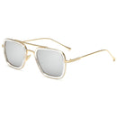 luxury Fashion Tony Stark Style for women Sunglasses Men Square Brand Design Sun Glasses Oculos Retro male iron Man oculos de