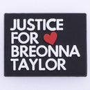 1PCS I Can Not Breathe Shoe Charms Soft PVC JIBZ For Croc Shoe Charm Black lives matter fist BGM BLM