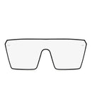 2020 Fashion Oversized Square Sunglasses Retro Gradient Big Frame Sun Glasses For Women One Piece Gafas Shade Mirror Clear Lens