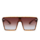 2020 Fashion Oversized Square Sunglasses Retro Gradient Big Frame Sun Glasses For Women One Piece Gafas Shade Mirror Clear Lens