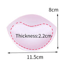 2pcs 1pair Sponge Inserts In Bra Padded for Swimsuit Breast Push Up Fill Brassiere Breast Patch Pads Women Intimates Accessories