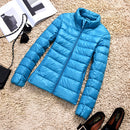 90% Ultra-light Plus Size Thin Down Jacket Women 2020 Autumn Winter Slim Short Hooded Warm White Duck Down Coat Women Outerwear