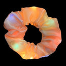2020 New Arrival Girls LED Luminous Scrunchies Hairband Ponytail Holder Headwear Elastic Hair Bands Solid Color Hair Accessories