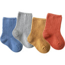 3 Pairs Baby Girl Boy Socks Toddler Cotton Baby Winter Clothes Accessories Pure Color Combed Cotton Baby Socks For Autumn 2020