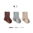 3 Pairs Baby Girl Boy Socks Toddler Cotton Baby Winter Clothes Accessories Pure Color Combed Cotton Baby Socks For Autumn 2020