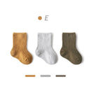 3 Pairs Baby Girl Boy Socks Toddler Cotton Baby Winter Clothes Accessories Pure Color Combed Cotton Baby Socks For Autumn 2020
