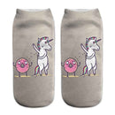Women Funny Cute 3D Print Foods White Nutella Character Socks Unisex Happy Cartoon Donuts Biscuit Dessert Gift Sokken Dropship