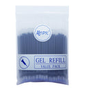 100Pcs/Lot Office Gel Pen Refill Set 0.5mm/0.38mm Blue Black Red ink Rod Bullet/Needle Tip Pen Refill School Writing Stationery