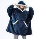 Oversized Hoodies Women Winter Sweatshirt Blanket With Sleeves Fleece Giant Hoodie Women long Hoody Sweatshirt plush tv Blanket