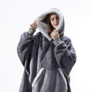Oversized Hoodies Women Winter Sweatshirt Blanket With Sleeves Fleece Giant Hoodie Women long Hoody Sweatshirt plush tv Blanket