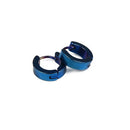 1pair Anti-allergic titanium steel earring punk rock Stud Earrings Men Fashion Jewelry women small circle round stud earrings