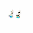 1pair Anti-allergic titanium steel earring punk rock Stud Earrings Men Fashion Jewelry women small circle round stud earrings
