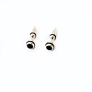 1pair Anti-allergic titanium steel earring punk rock Stud Earrings Men Fashion Jewelry women small circle round stud earrings