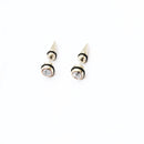 1pair Anti-allergic titanium steel earring punk rock Stud Earrings Men Fashion Jewelry women small circle round stud earrings