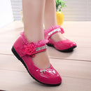 2020 New Children Elegant Princess PU Leather Sandals Kids Girls Wedding Dress Party Beaded Shoes For Girls