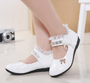 2020 New Children Elegant Princess PU Leather Sandals Kids Girls Wedding Dress Party Beaded Shoes For Girls